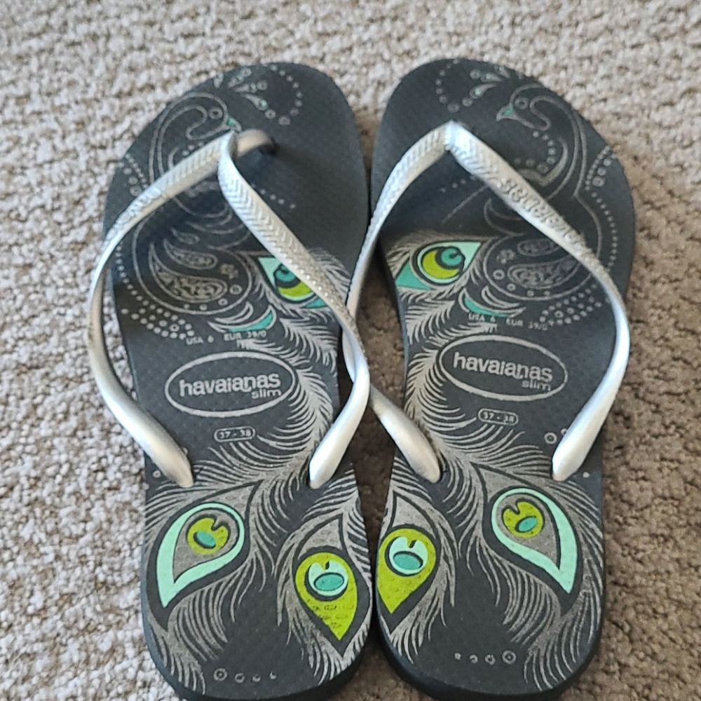 Havaianas Slim Peacock Flip Flops